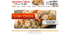 Desktop Screenshot of goldenwokchinabuffet.com